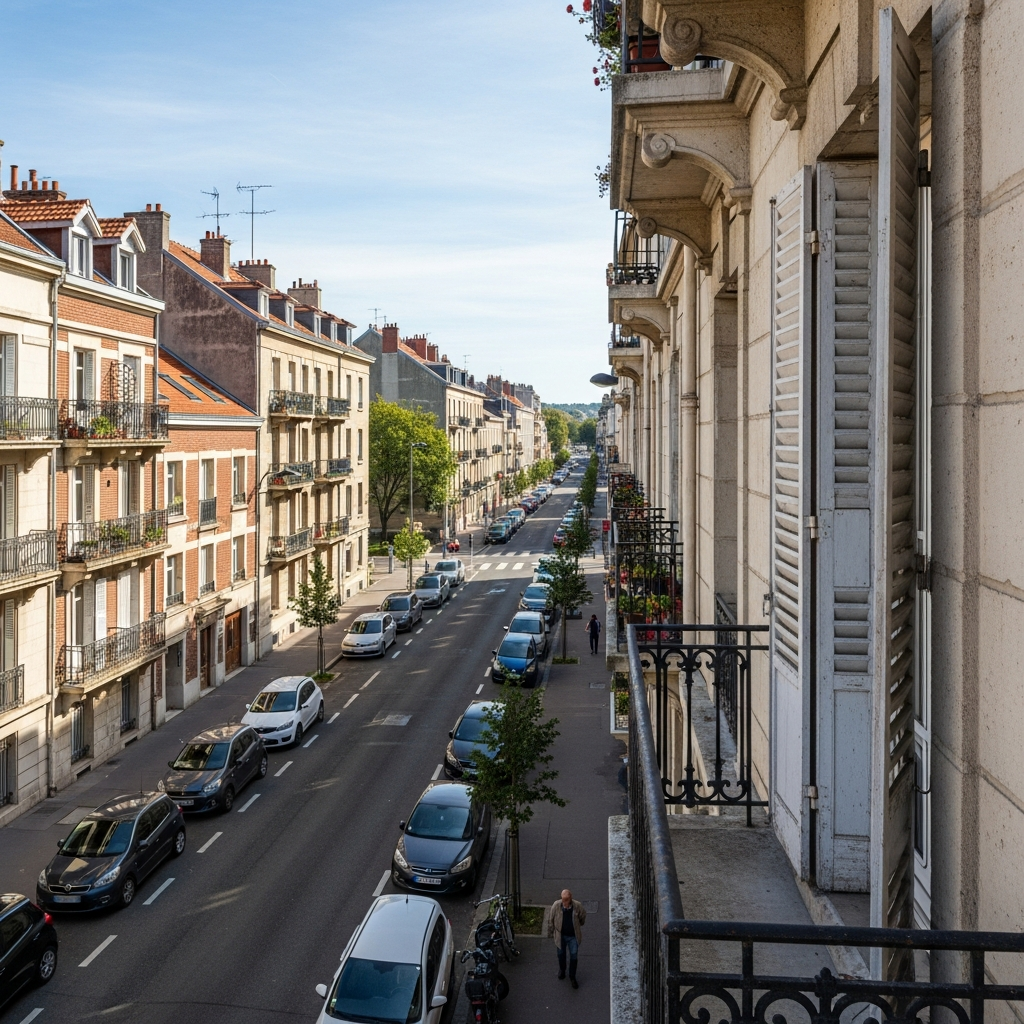 Vue de l'appartement à l'avenue Delambre à Chelles pour estimation