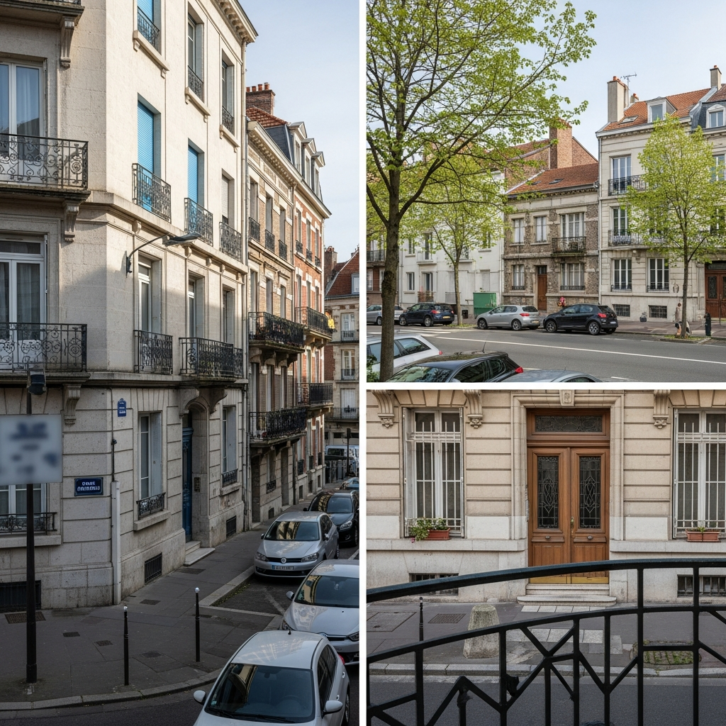 Façade d'un appartement à vendre sur l'avenue Lavoisier à Chelles
