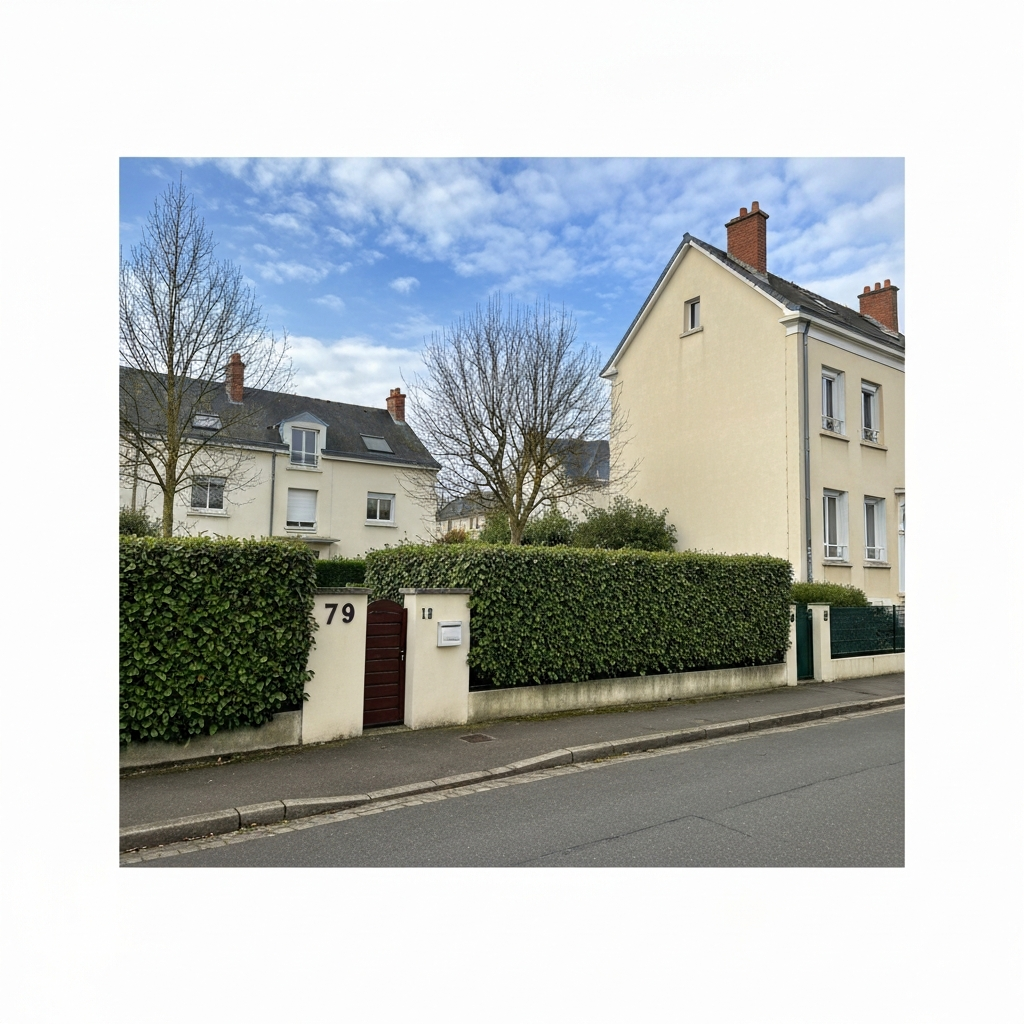 Vue aérienne d'une maison sur l'avenue Guynemer à Chelles pour estimation immobilière