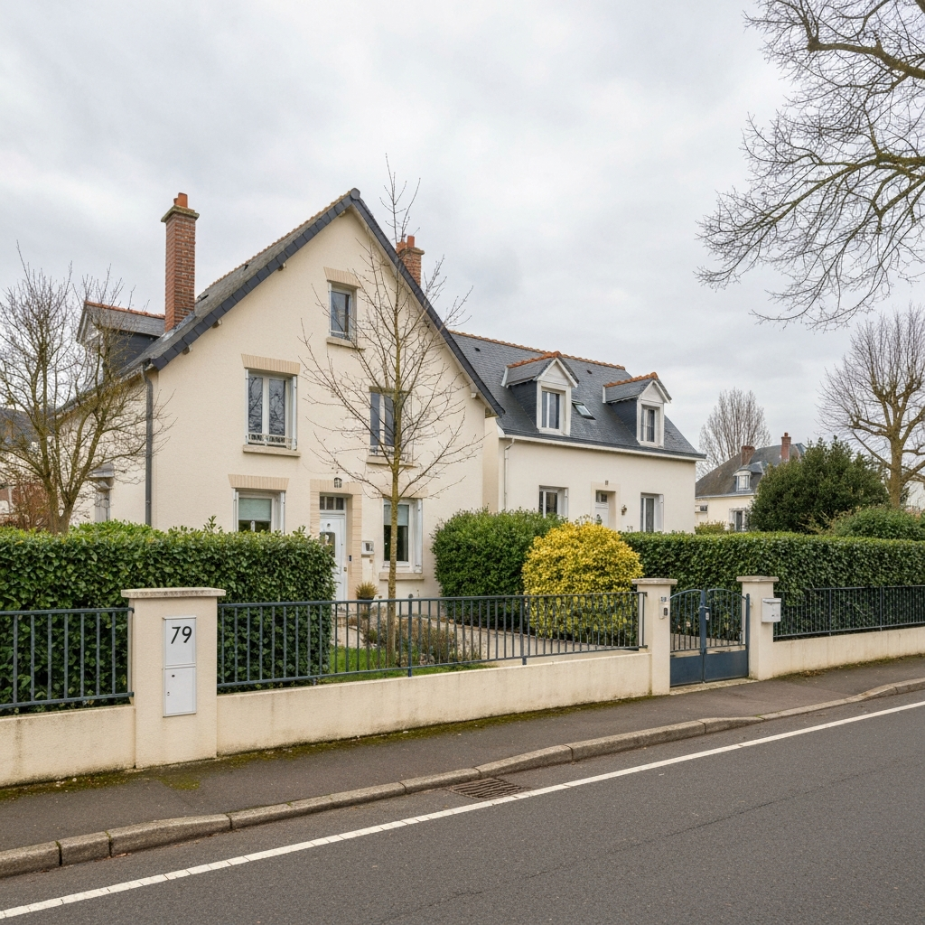 Vue de la rue de Gournay à Chelles pour une estimation immobilière
