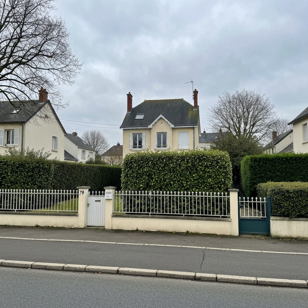 Vue d'une maison sur l'Avenue Franklin à Chelles pour estimation immobilière