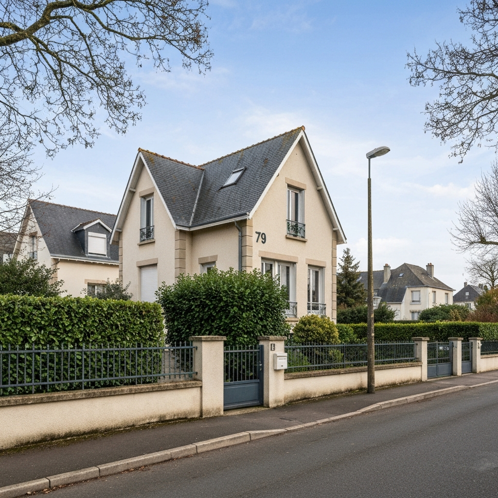 Vue de l'Avenue Pierre Curie à Chelles mettant en avant les prix de l'immobilier