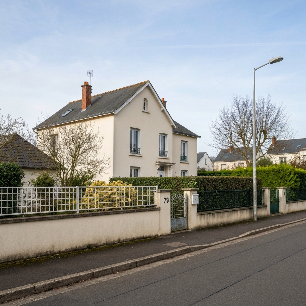 Vue de la rue Charles Schlosser à Chelles pour une estimation immobilière