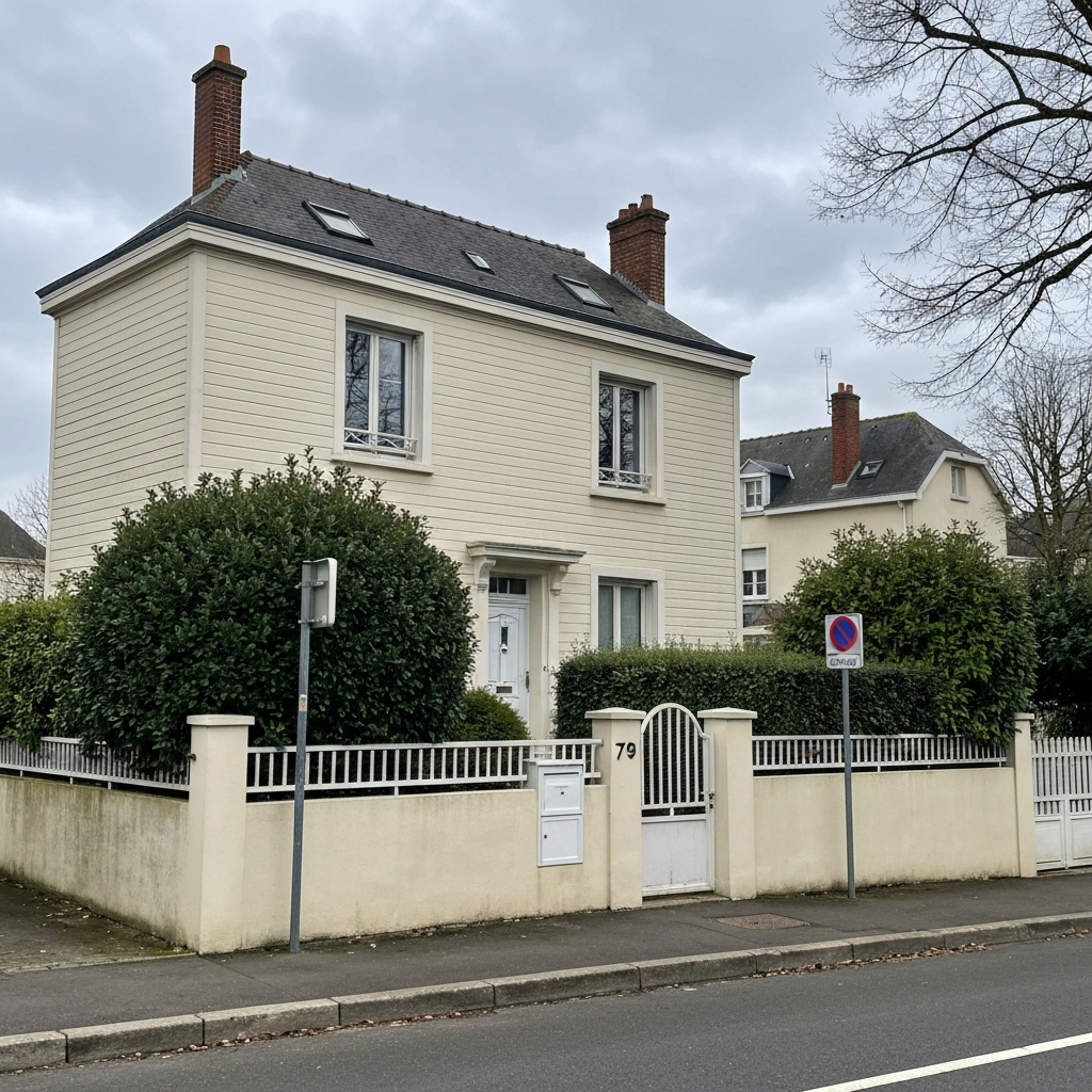 Vue de la Rue Eugène Menuel à Chelles avec des immeubles résidentiels
