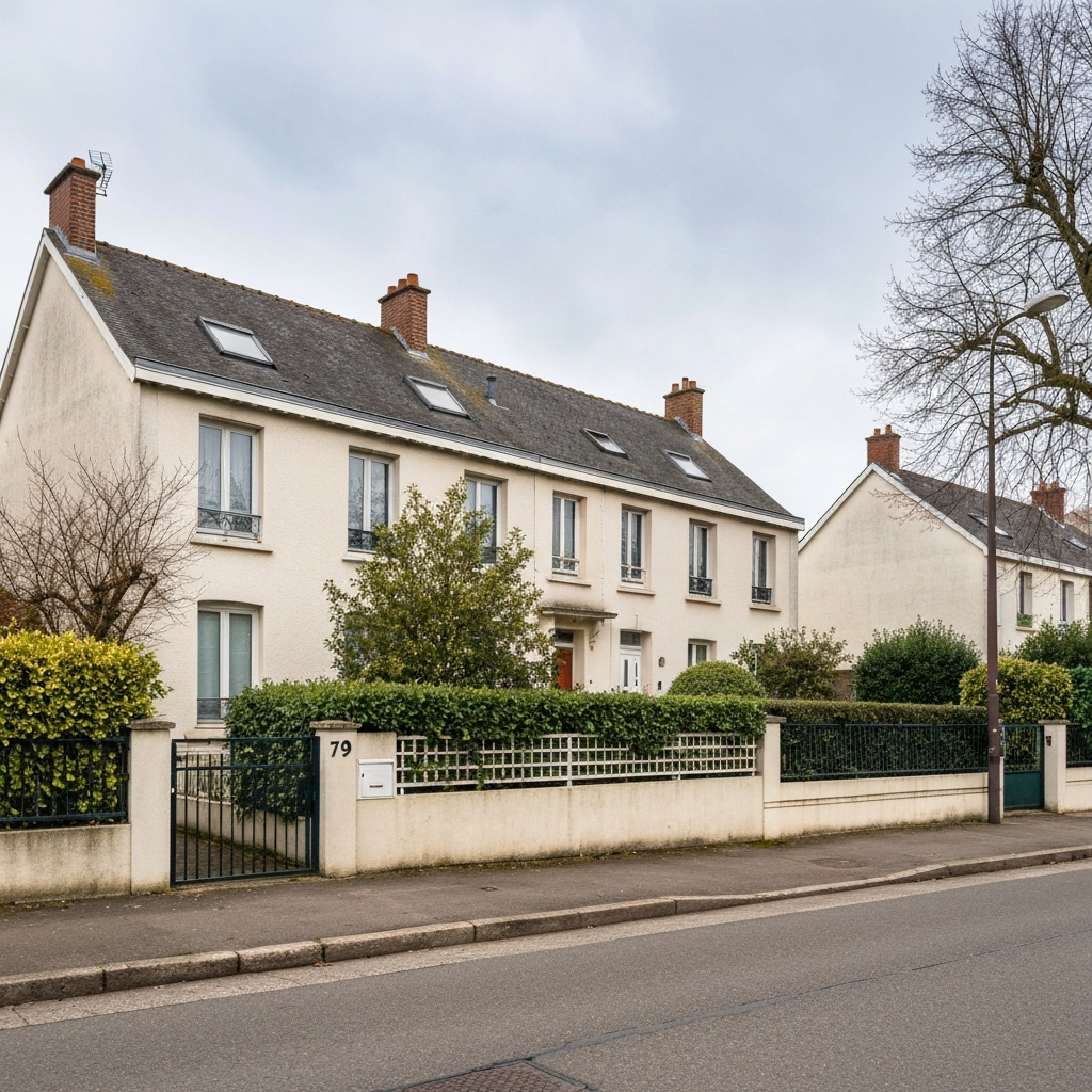 Façade d'un appartement en vente situé rue Adolphe Besson à Chelles