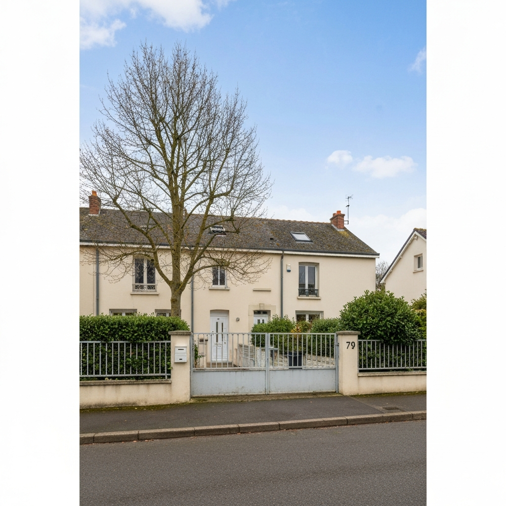 Façade d'un appartement à vendre situé rue des Tilleuls à Chelles